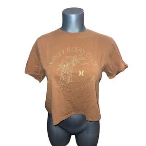 Hurley short sleeve crop Top xs t shirt